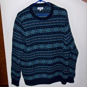 Croft & Barrow Men's Blue Sweater, Size XL